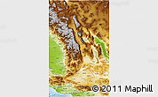 Physical 3D Map of ZIP codes starting with 935