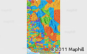 Political 3D Map of ZIP codes starting with 935