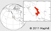 Blank Location Map of ZIP codes starting with 935