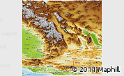 Physical Panoramic Map of ZIP codes starting with 935