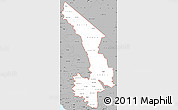 Gray Simple Map of ZIP codes starting with 935