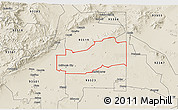 Shaded Relief 3D Map of ZIP code 93505