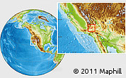 Physical Location Map of ZIP code 93505