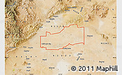 Satellite Map of ZIP code 93505