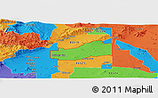 Political Panoramic Map of ZIP code 93505