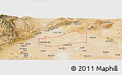 Satellite Panoramic Map of ZIP code 93505
