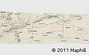 Shaded Relief Panoramic Map of ZIP code 93505