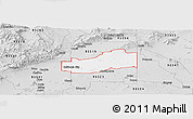Silver Style Panoramic Map of ZIP code 93505