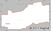 Gray Simple Map of ZIP code 93505