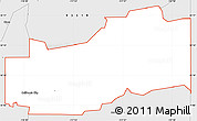 Silver Style Simple Map of ZIP code 93505