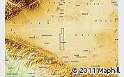 Physical Map of ZIP code 93534