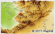 Physical 3D Map of ZIP code 93561
