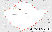 Silver Style Simple Map of ZIP code 93561