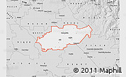 Silver Style Map of ZIP code 93610