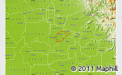 Physical Map of ZIP code 93625