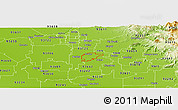 Physical Panoramic Map of ZIP code 93625