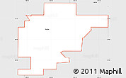 Silver Style Simple Map of ZIP code 93625
