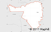 Silver Style Simple Map of ZIP code 93630