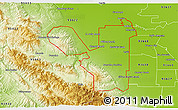 Physical 3D Map of ZIP code 93640