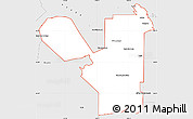 Silver Style Simple Map of ZIP code 93640