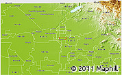 Physical 3D Map of ZIP code 93703