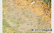 Satellite Map of ZIP code 93703