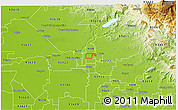 Physical 3D Map of ZIP code 93710