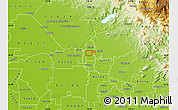 Physical Map of ZIP code 93710