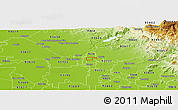 Physical Panoramic Map of ZIP code 93710