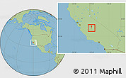 Savanna Style Location Map of ZIP code 93727