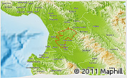 Physical 3D Map of ZIP code 93907