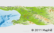 Physical Panoramic Map of ZIP code 93907
