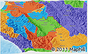 Political 3D Map of ZIP code 93960