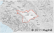 Silver Style 3D Map of ZIP code 93960
