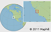 Savanna Style Location Map of ZIP code 93960
