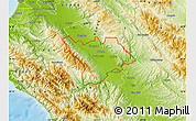 Physical Map of ZIP code 93960