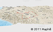 Shaded Relief Panoramic Map of ZIP code 93960