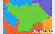 Political Simple Map of ZIP code 93960
