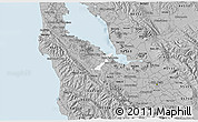 Gray 3D Map of ZIP code 94025