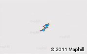Political 3D Map of ZIP code 94025, cropped outside