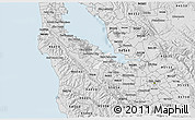 Silver Style 3D Map of ZIP code 94025