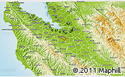 Physical 3D Map of ZIP code 94086