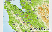 Physical Map of ZIP code 94086