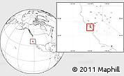 Blank Location Map of ZIP code 94117
