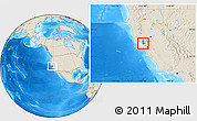 Shaded Relief Location Map of ZIP code 94117