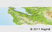 Physical Panoramic Map of ZIP code 94306