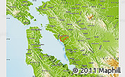 Physical Map of ZIP code 94577