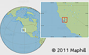 Savanna Style Location Map of ZIP code 94590