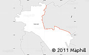 Silver Style Simple Map of ZIP code 94596