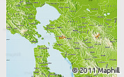 Physical Map of ZIP code 94704